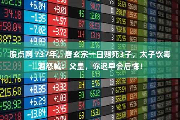 股点网 737年，唐玄宗一日赐死3子，太子饮毒酒怒喊：父皇，你迟早会后悔！
